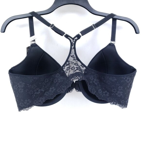 Maidenform Womens Size 42D Front Close Racerback Bra Black - Picture 2 of 7